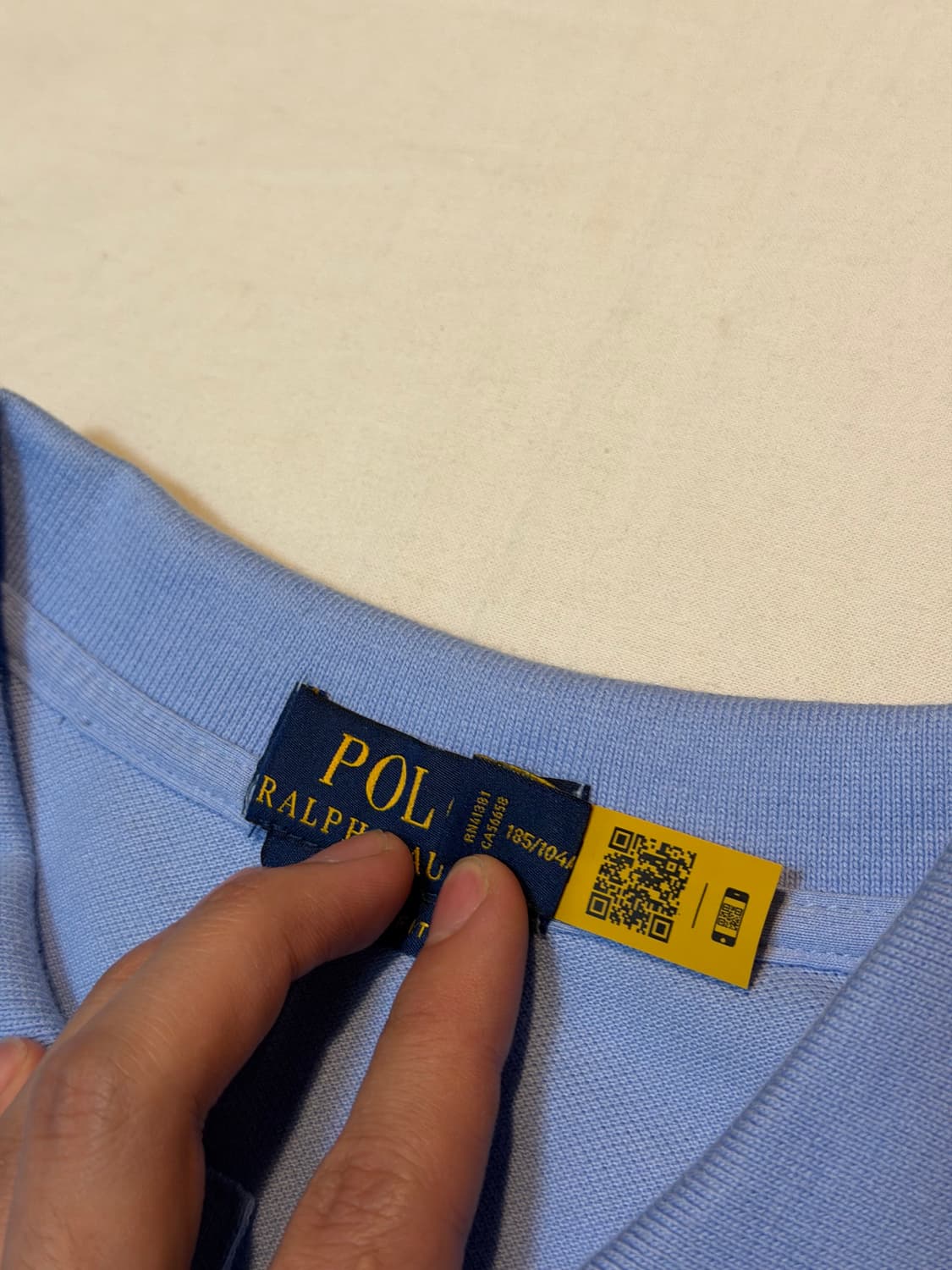 큐알새상품) 폴로 랄프로렌 빅포니 반팔 카라티 스카이블루 상품이미지3