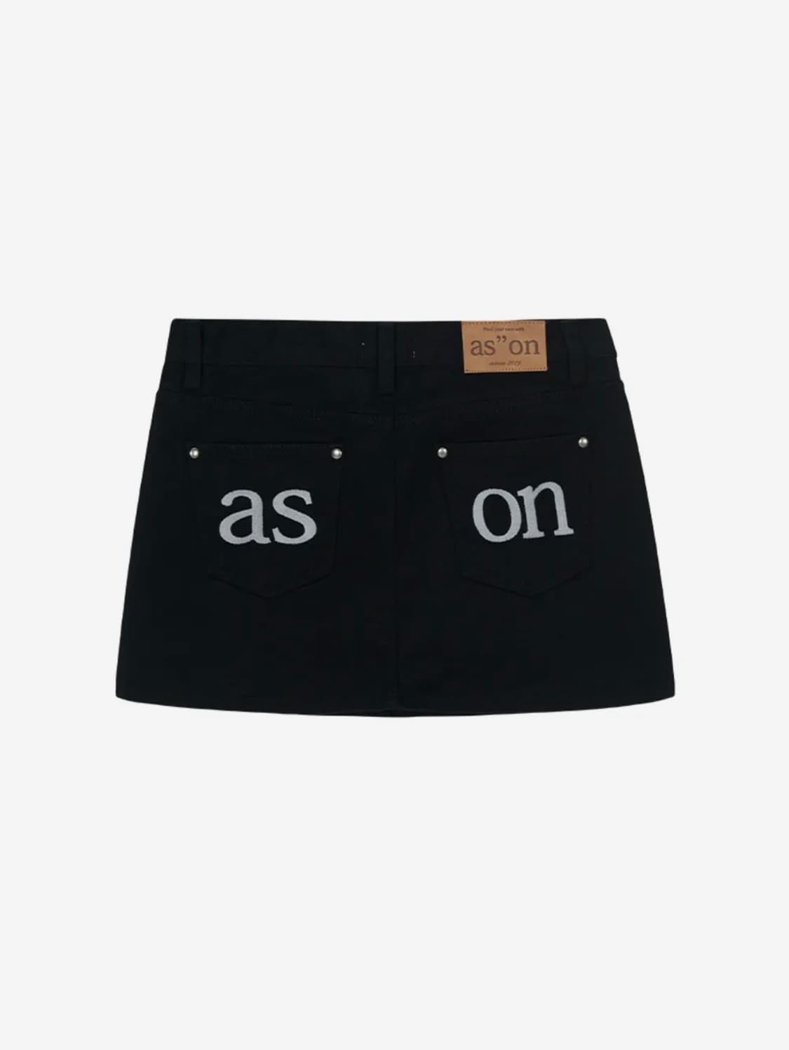 애즈온 POG SKIRT / BLACK 상품이미지1