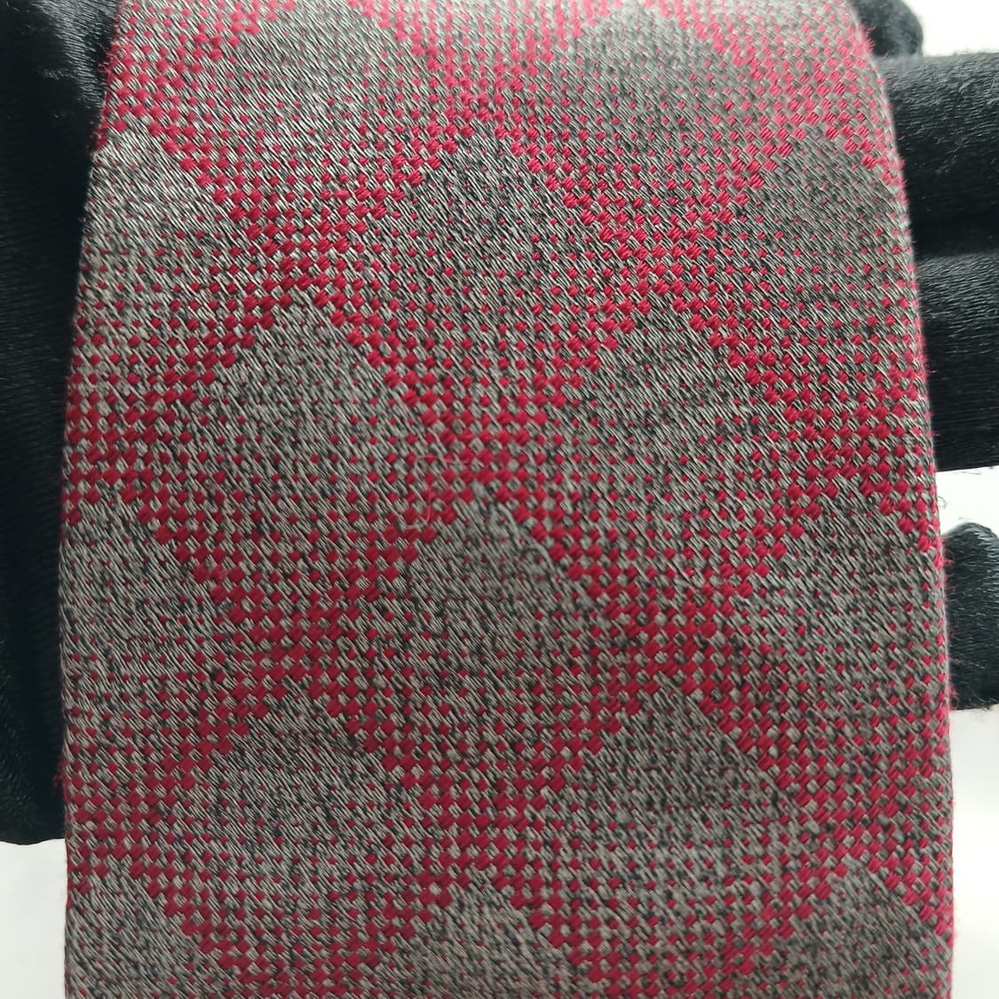 듀퐁 실크&울 혼방 레드 체크 넥타이 8.1cm A+등급 A18252
 상품이미지6