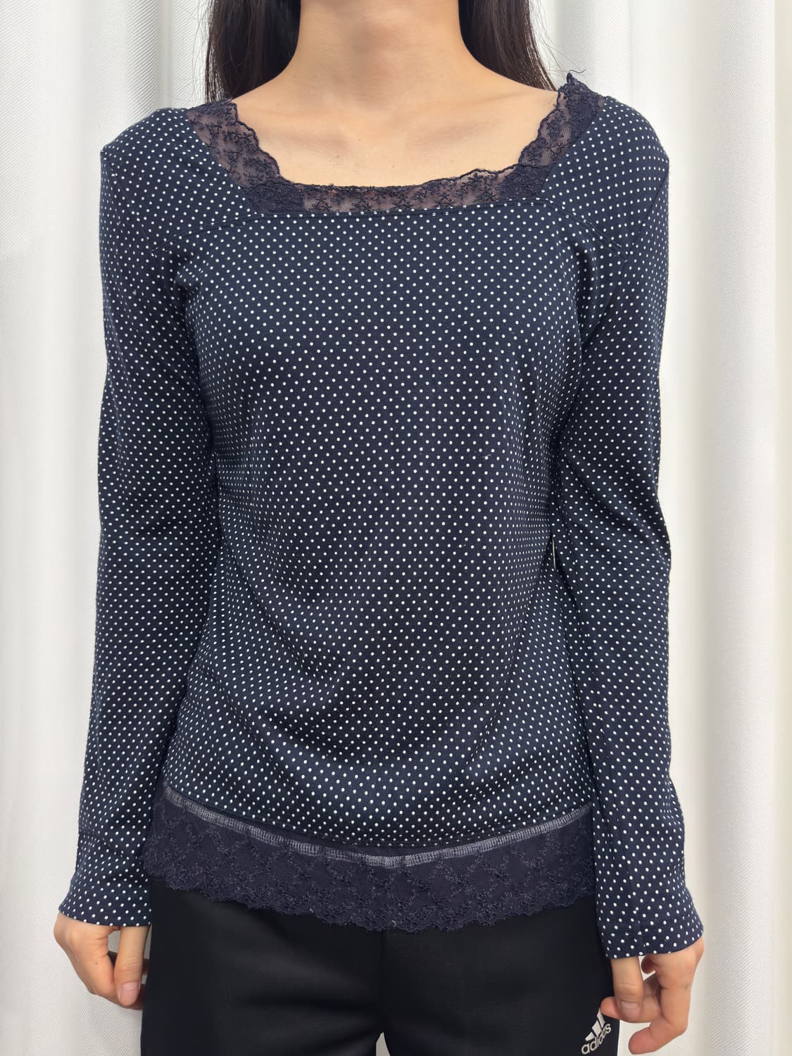 dot lace longsleeve 상품이미지1