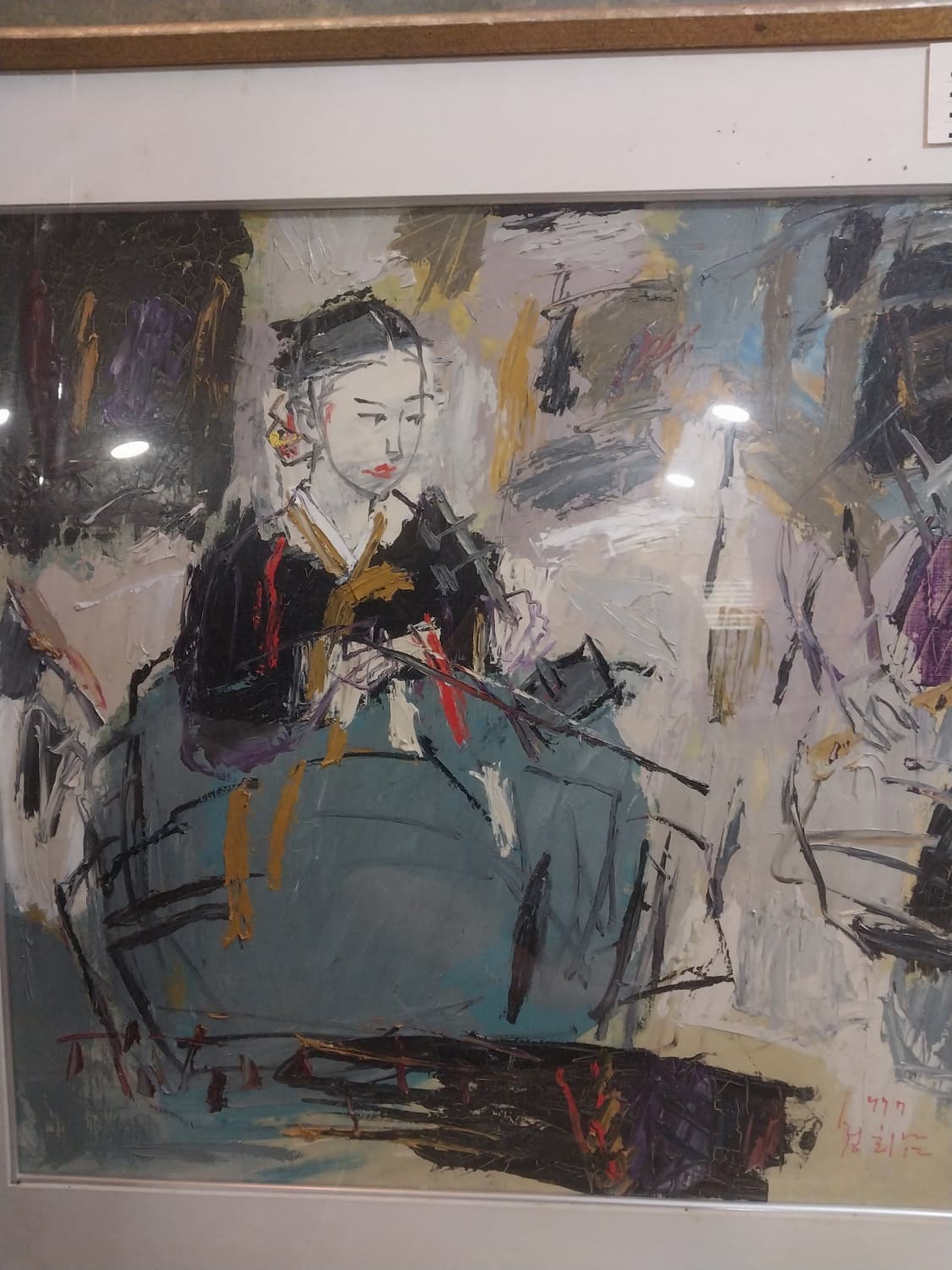 정회남 화백 그림 30호 여인별곡 상품이미지3