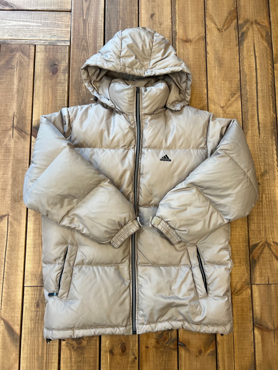 아디다스 베이지 퀄팅 패딩 상품이미지7