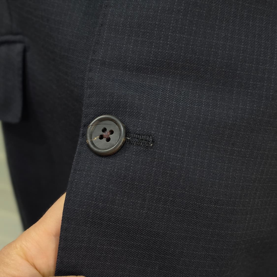 타케오키쿠치 잔체크 3버튼 블레이져 자켓- L-XL 상품이미지4