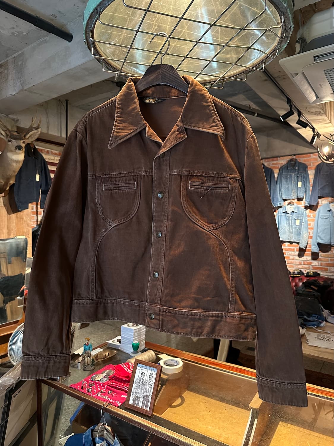 70s USA LEE Moleskin Western Jacket 상품이미지2