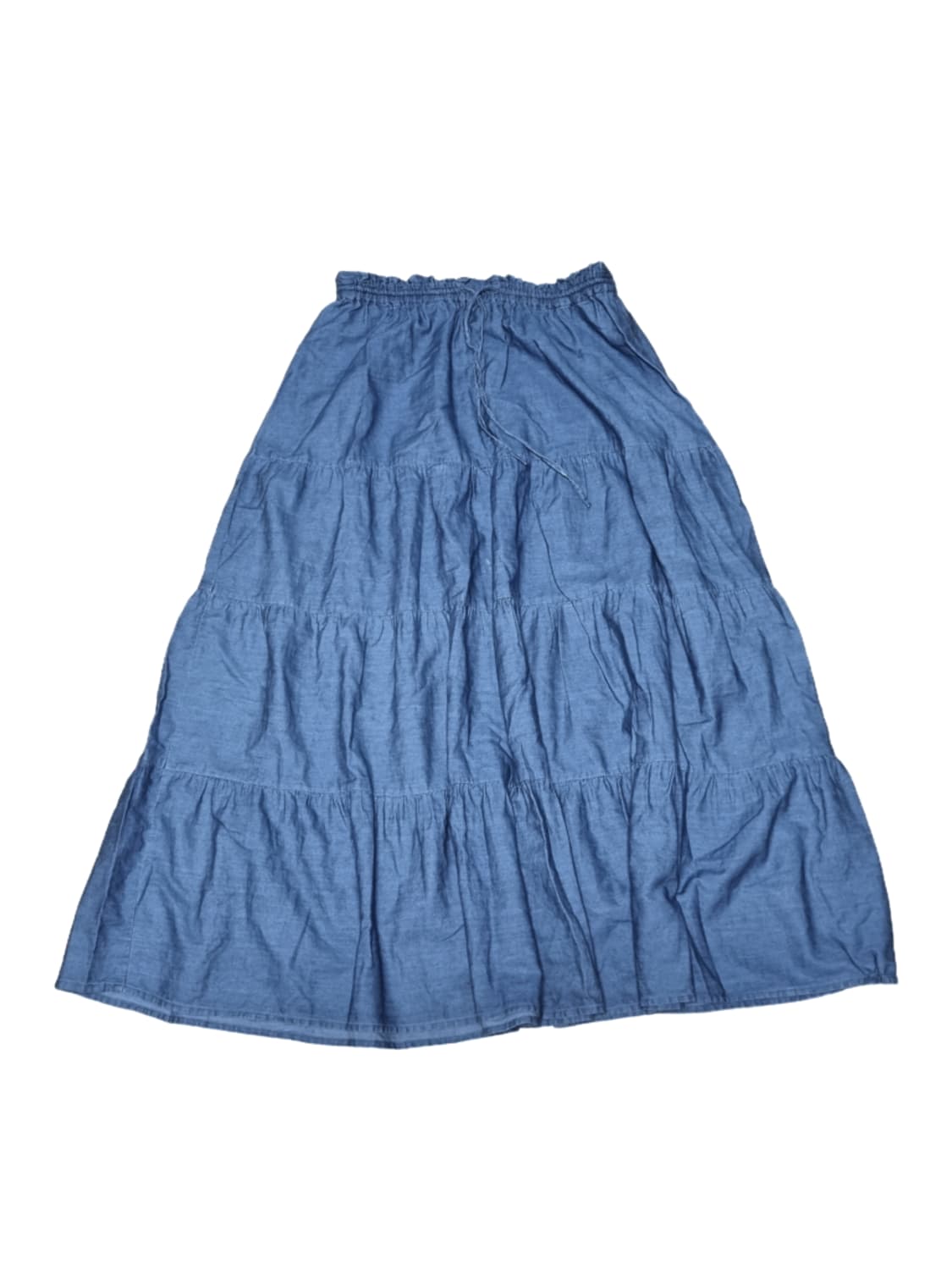 빈티지 청 데님 캉캉 롱스커트 롱치마 모리걸하구미페어리오리엔탈히피 상품이미지1