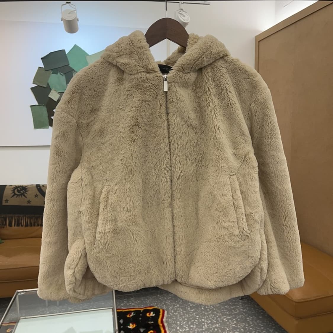 자라 모리걸 빈티지 오버핏 퍼 자켓 S C06559 상품이미지3