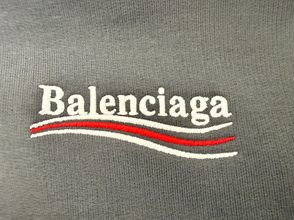 발렌시아가 폴리티컬 캠페인 웨이브로고 후디 상품이미지5