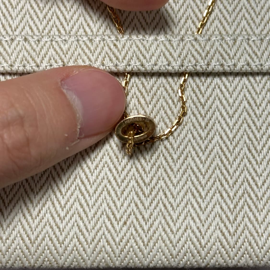 [풀구성] 에르메스 팝아슈 미니 목걸이 블랙 로즈골드 상품이미지4