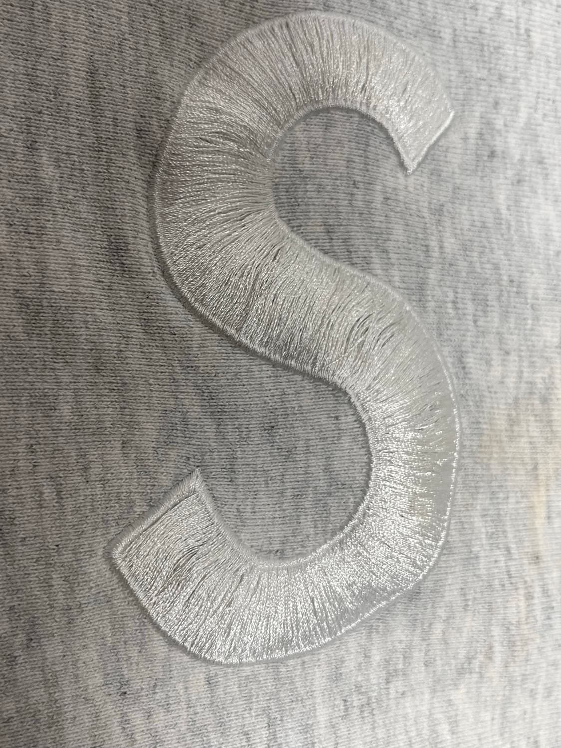 슈프림 S logo 후드 M사이즈 애쉬그레이 상품이미지3