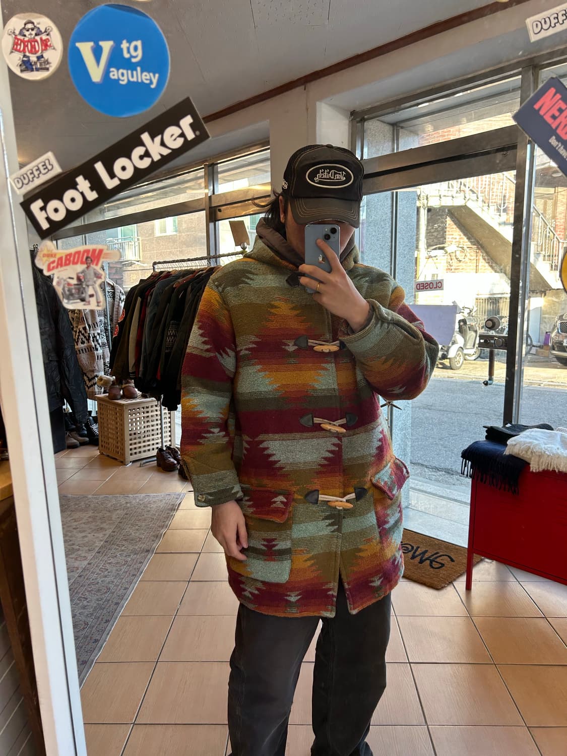 90‘s 울 나바호 더플코트 상품이미지7