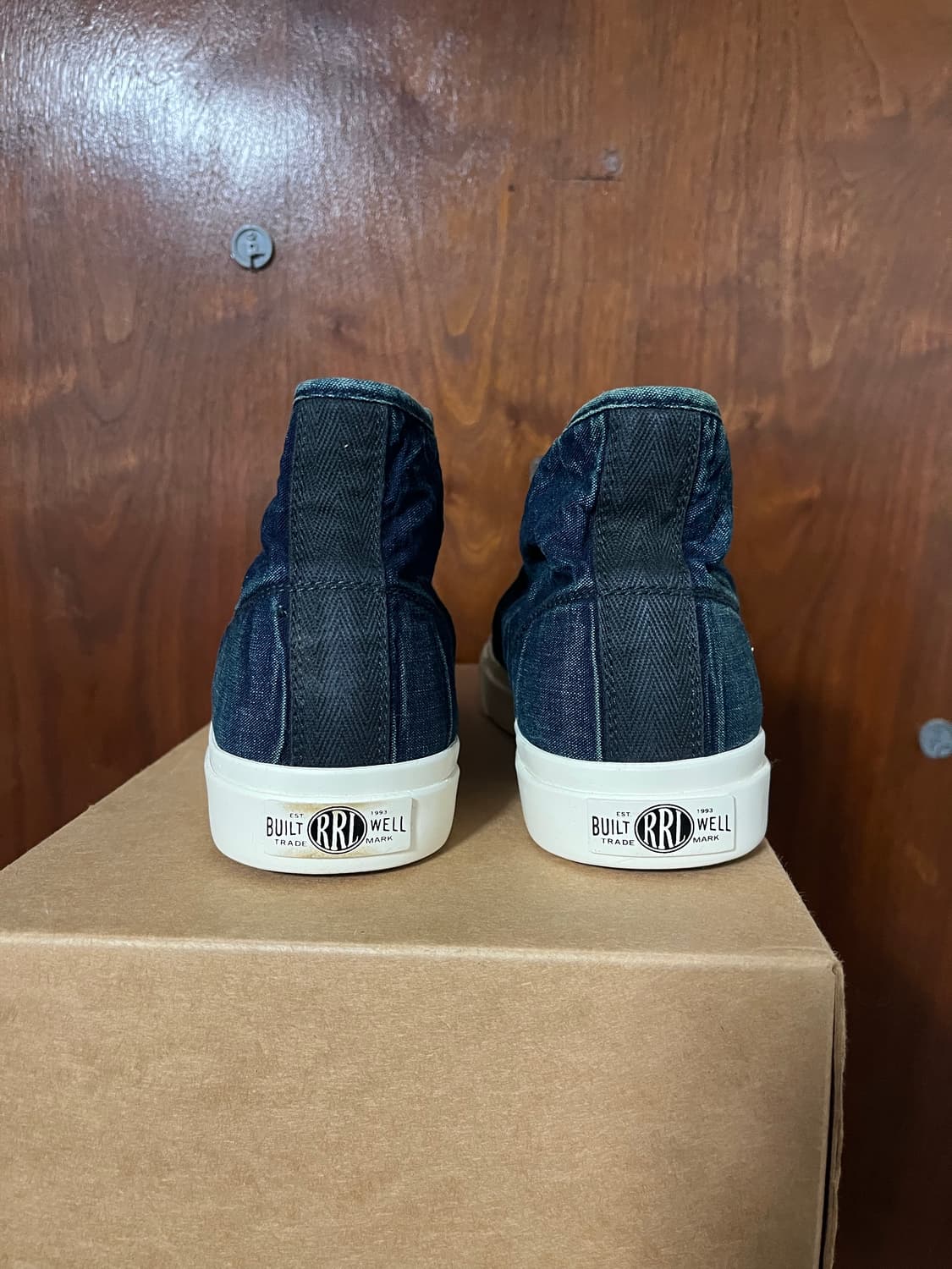 RRL 메이포트 인디고 캔버스 스니커즈 7.5D 새상품 상품이미지4