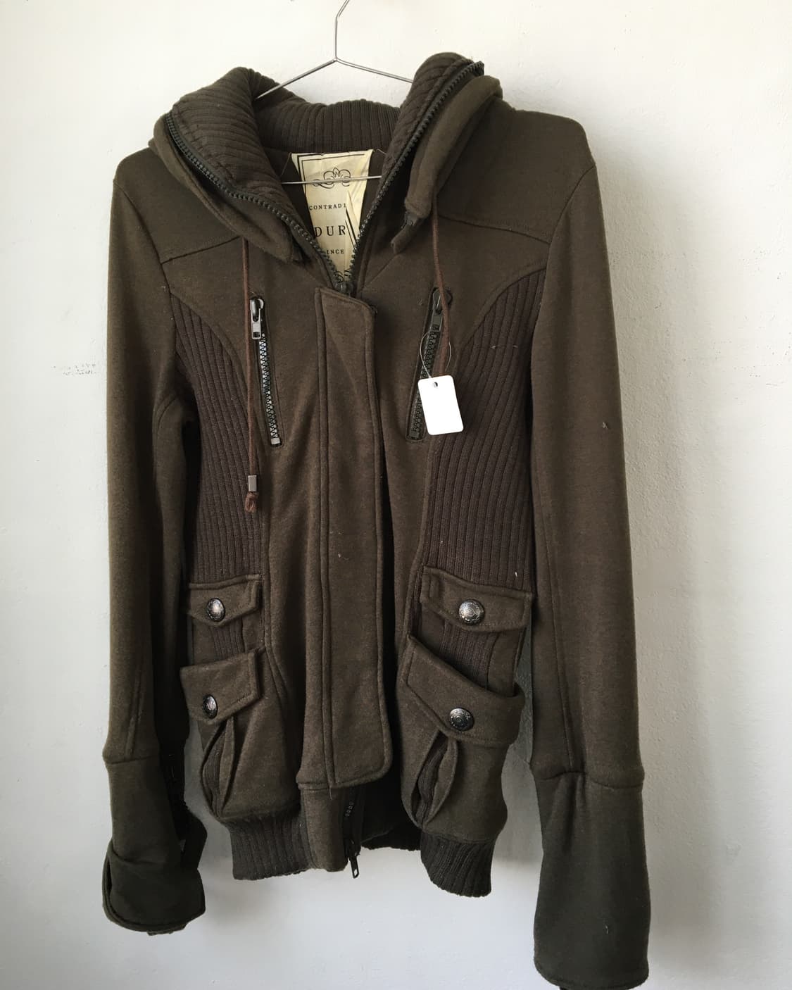 Ribbed layered zip up 상품이미지4