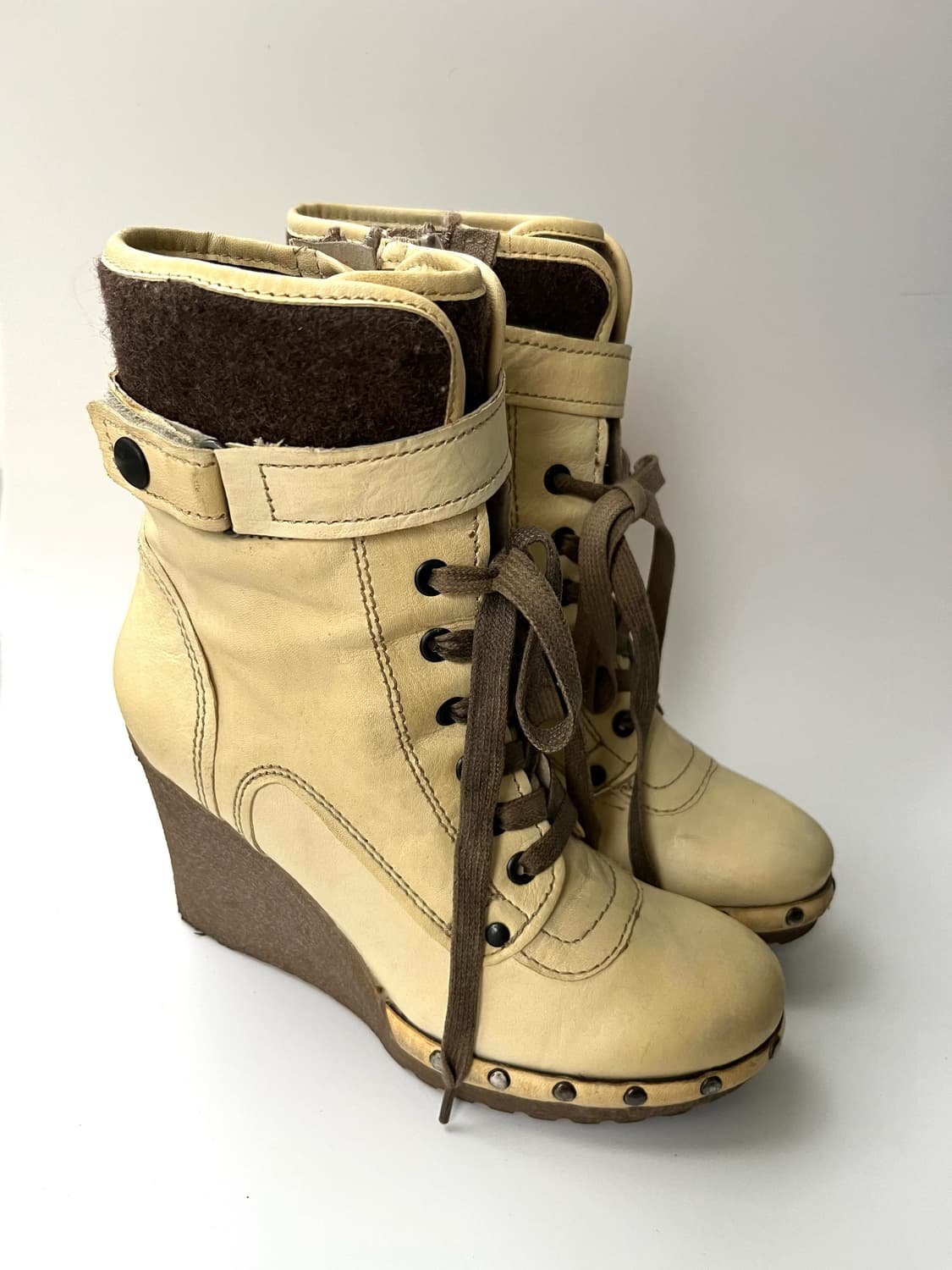 Vintage wedge boots 상품이미지1
