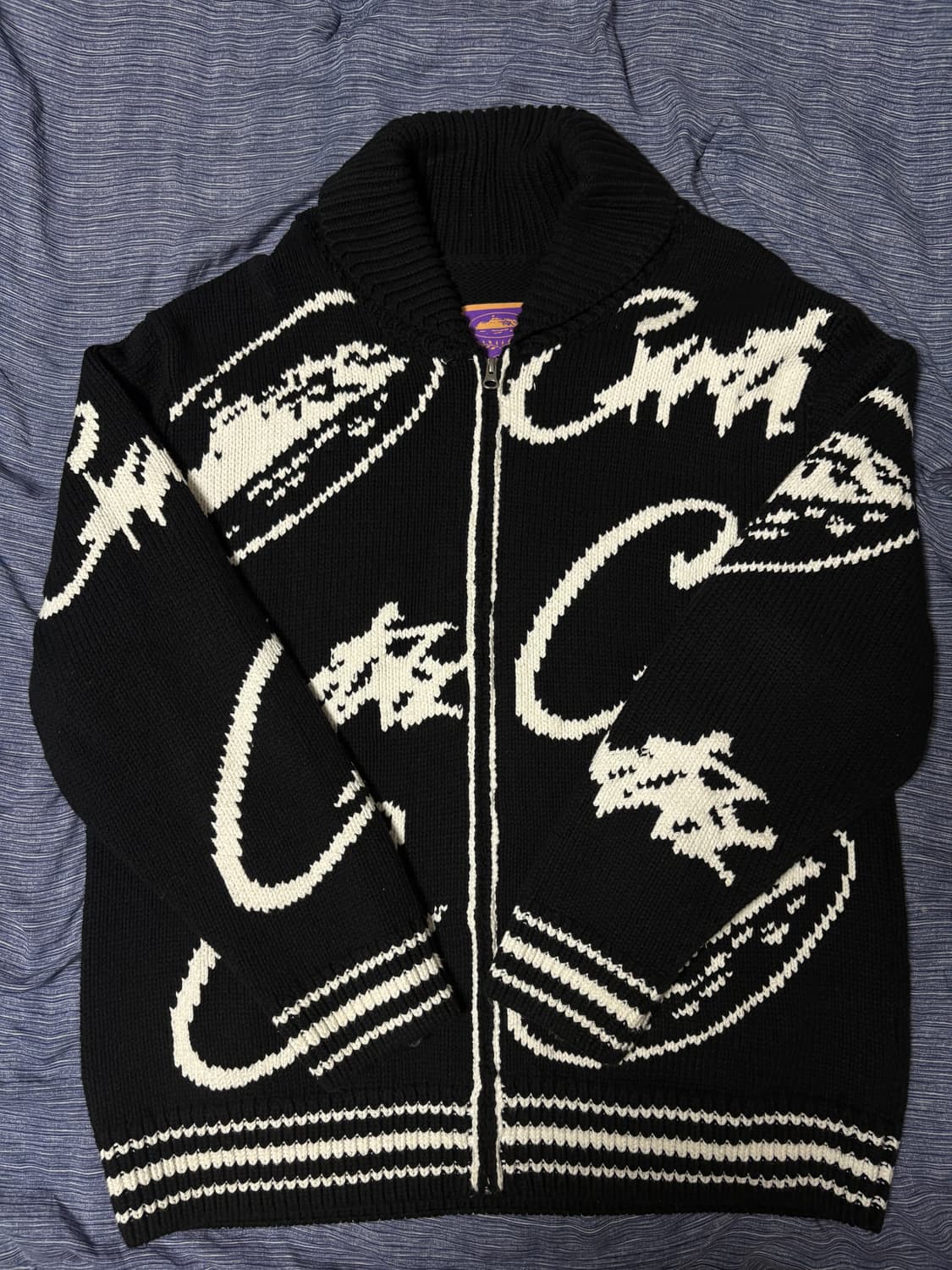 [XL] 코르테이즈 CRTZ 자카드 니트 가디건  상품이미지2