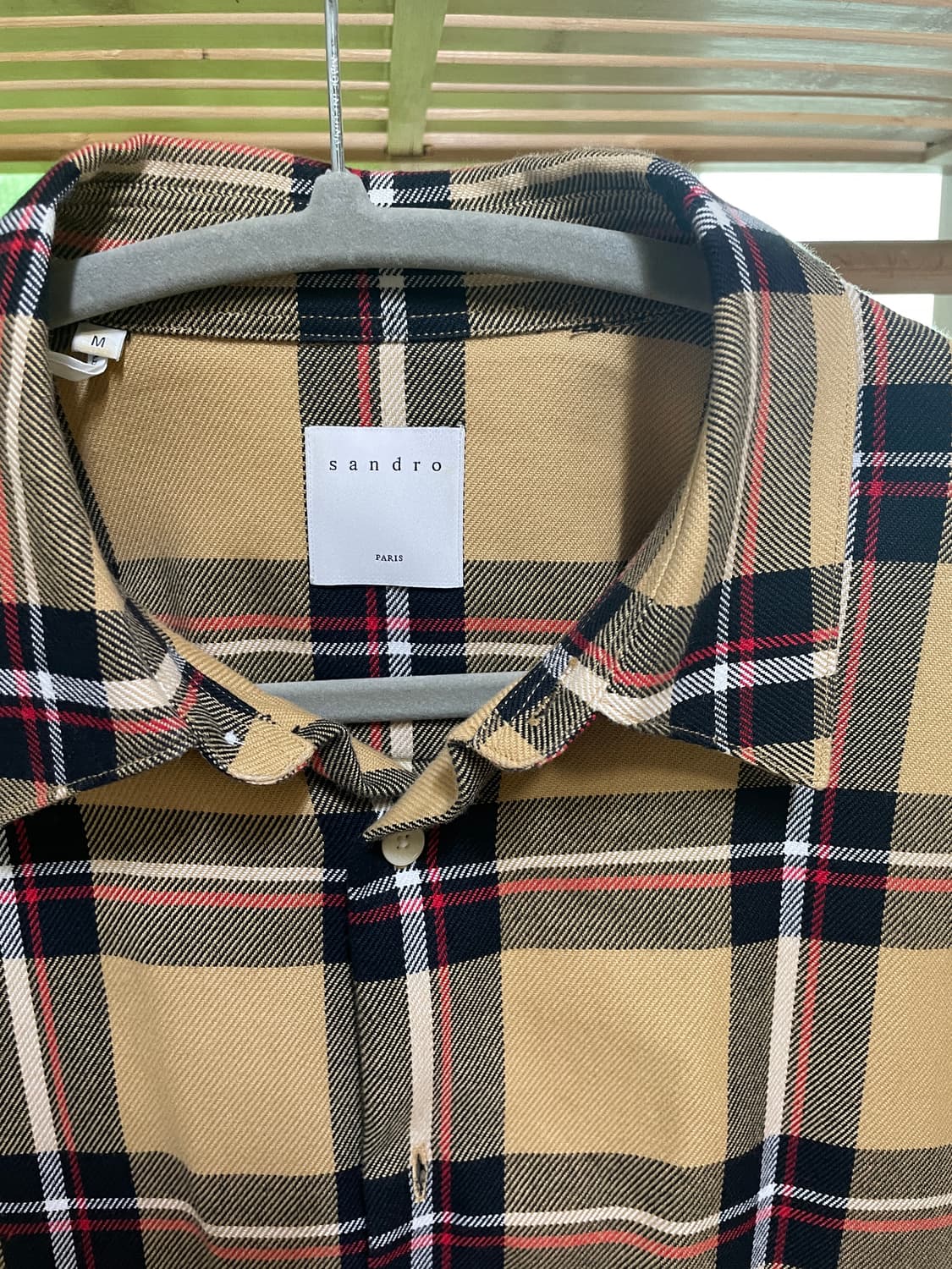 산드로 체크 셔츠 상품이미지2