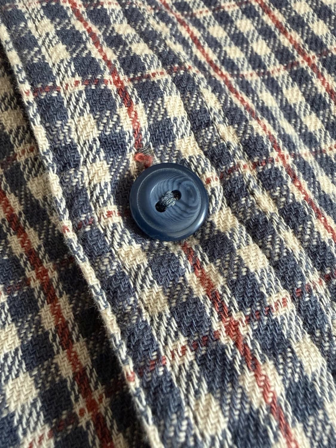 RRL 더블알엘 파렐 체크 코튼 셔츠 네이비/레드 멀티 상품이미지5