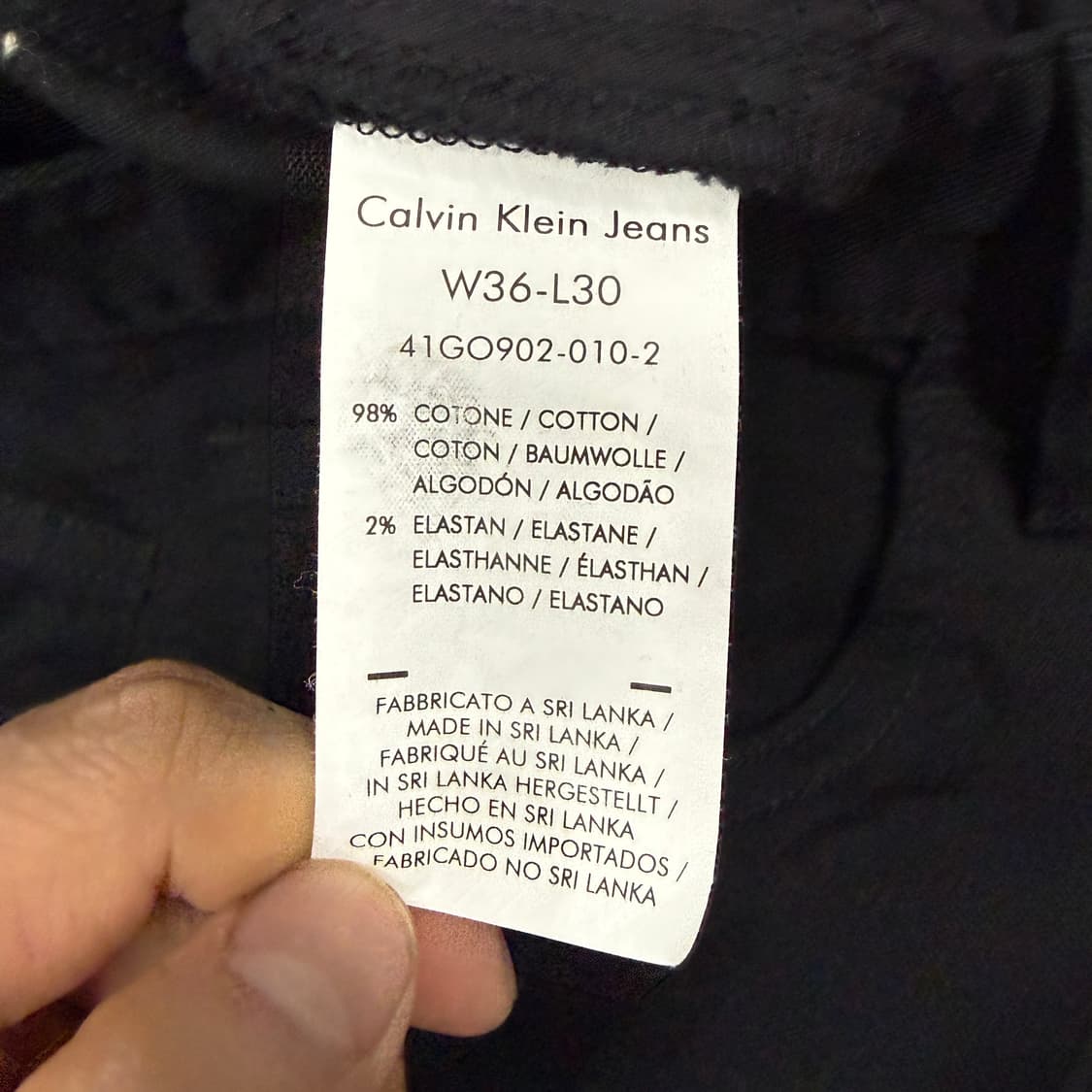 (36) 캘빈클라인 Calvinklein 코튼팬츠(블랙) 상품이미지6