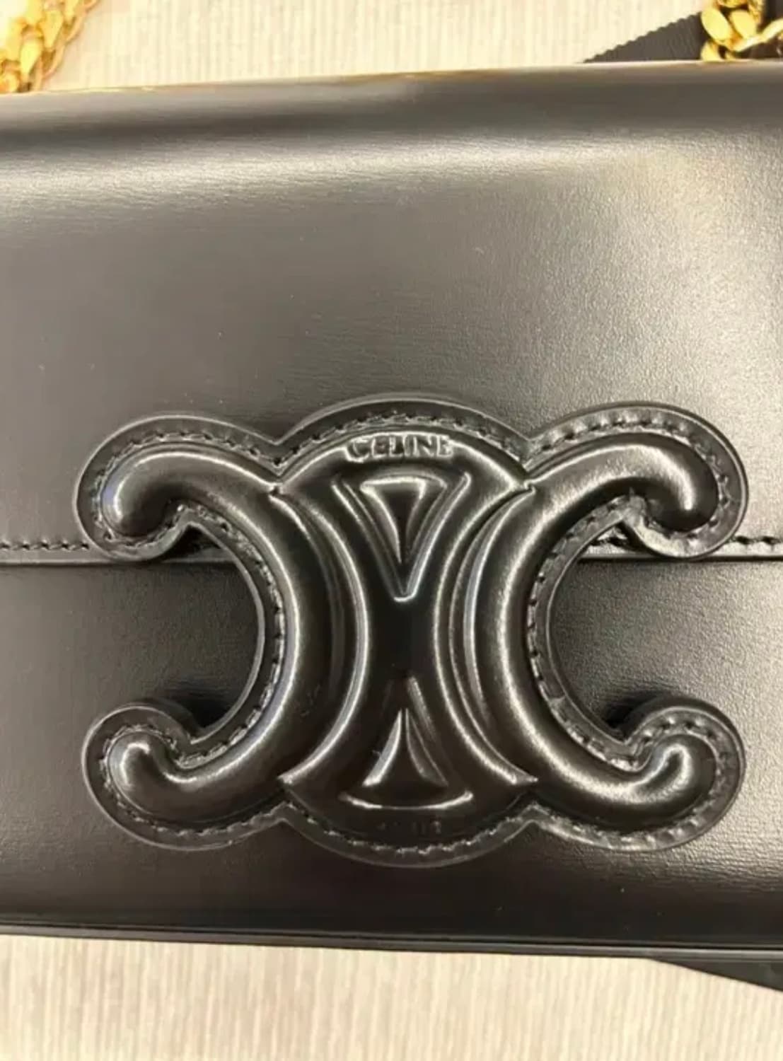 셀린느 퀴르 트리오페 체인 숄더백 블랙 상품이미지2