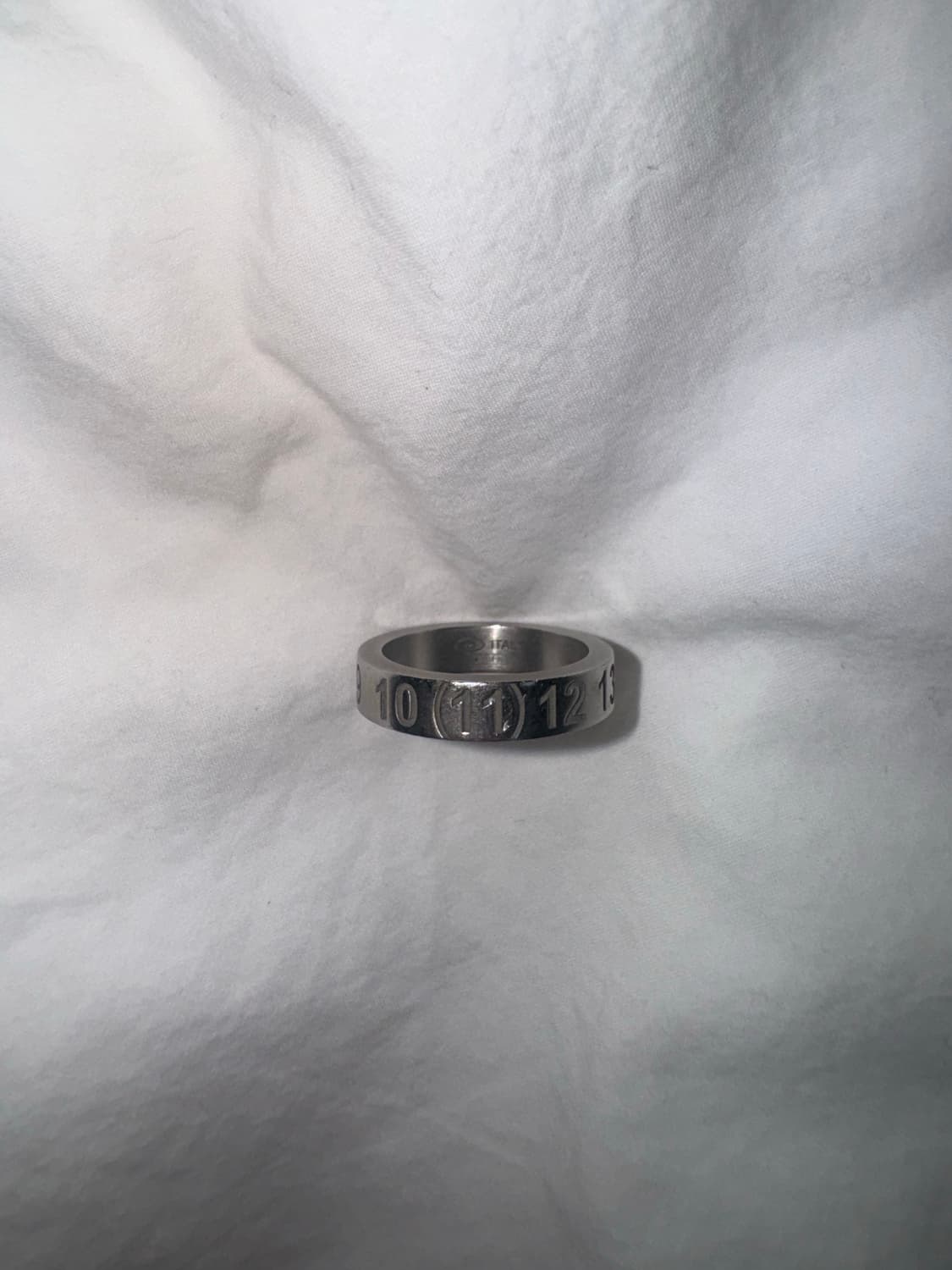 메종 마르지엘라 뉴메리컬 실버링 실버 02 사이즈 상품이미지6