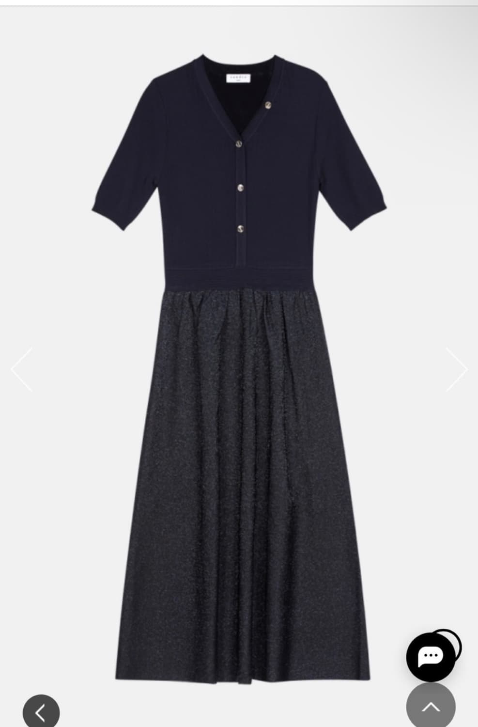 Sandro 산드로 니트 플레어 롱원피스 상품이미지2