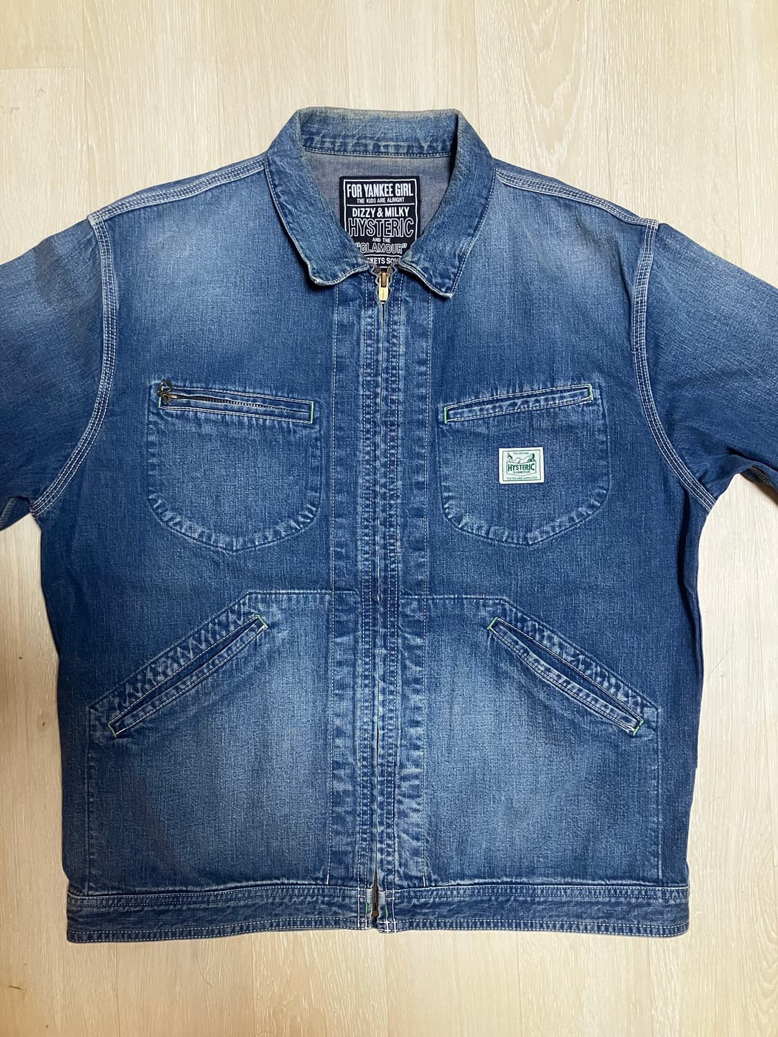 Hysteric Glamour zip up denim jacket 상품이미지1