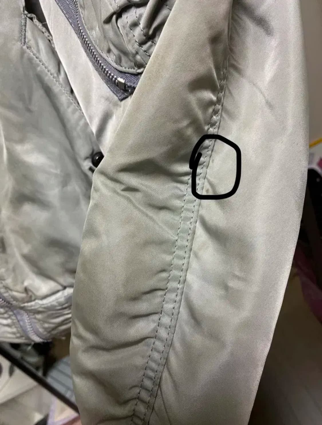 L) 90s USA 알파사 ma1 그레이 상품이미지9