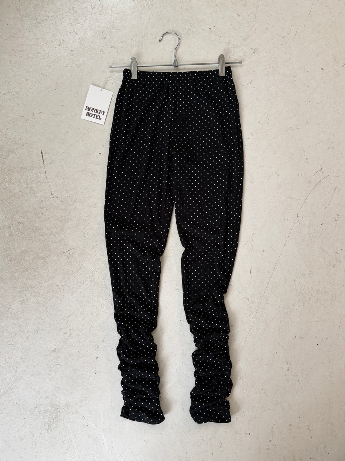 일본빈티지 도트 셔링 레깅스 상품이미지2