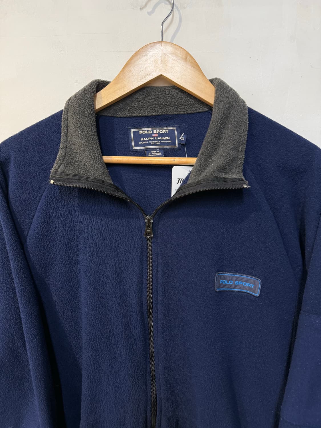폴로 네이비 플리스 집업 상품이미지2