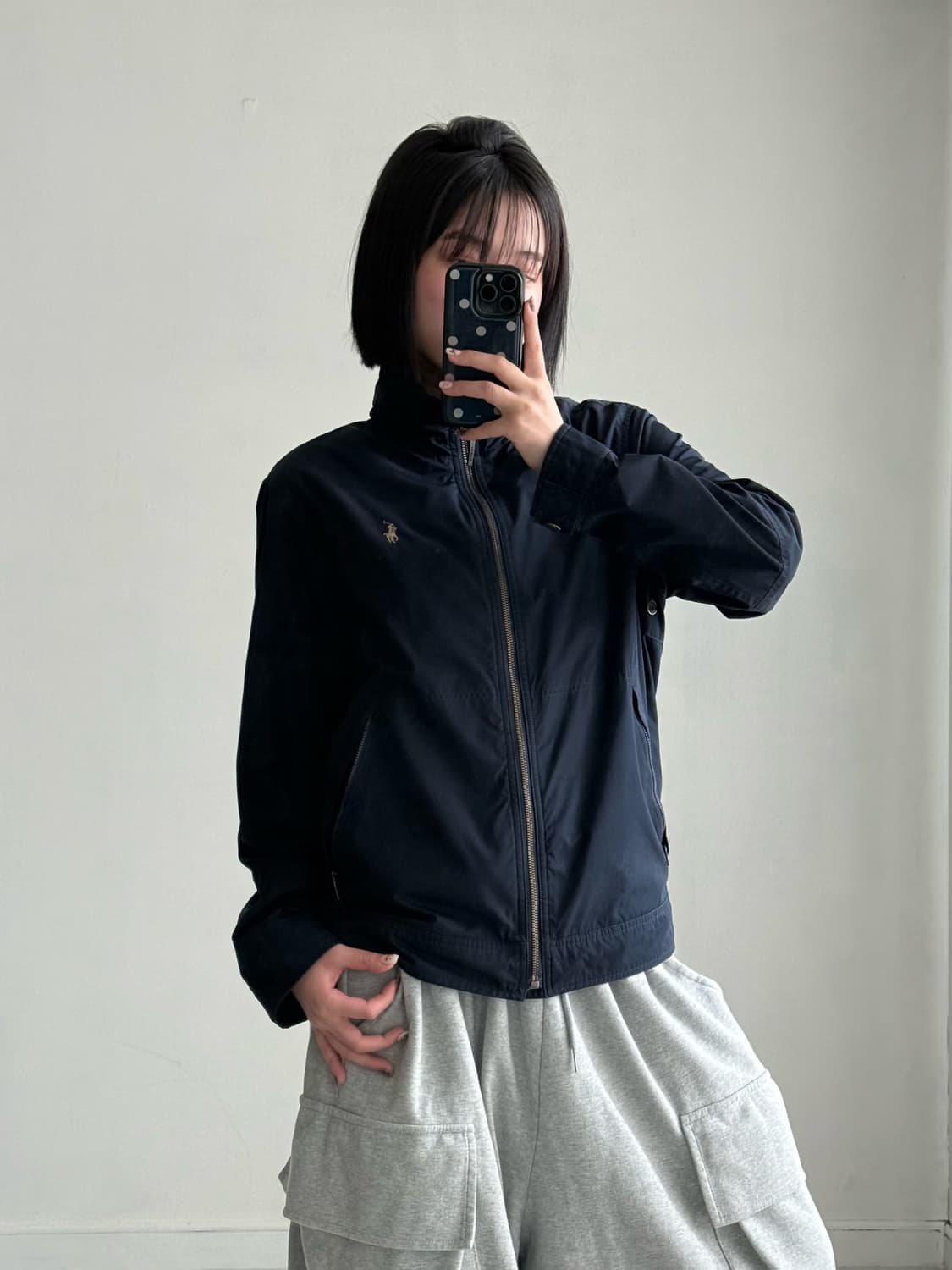 폴로 네이비 폴리쉘 블루종 자켓 상품이미지1