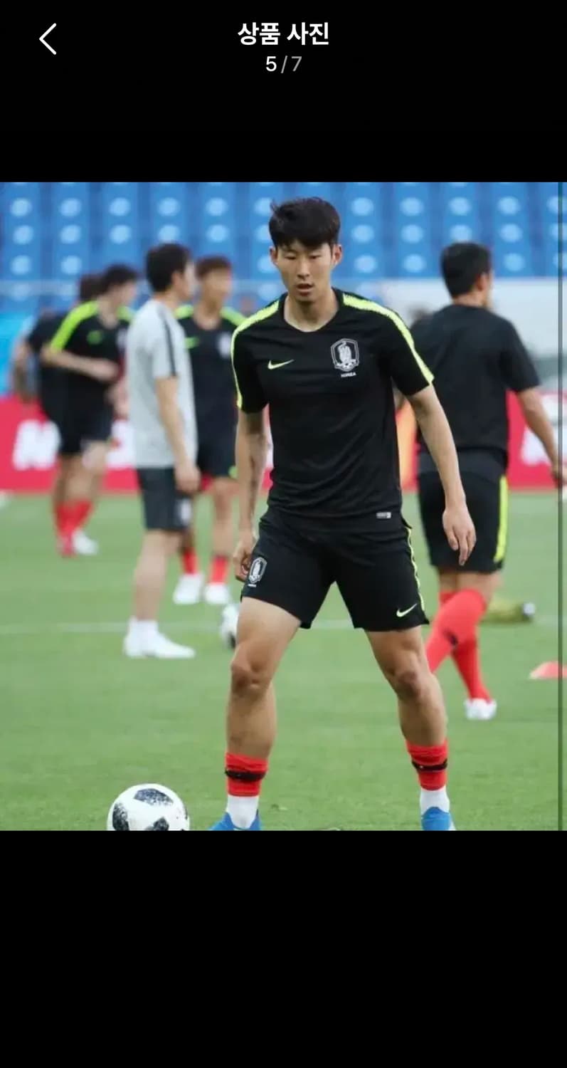 나이키 18-20 축구 국대 트레이닝탑 반팔 티셔츠 유니폼 상품이미지2