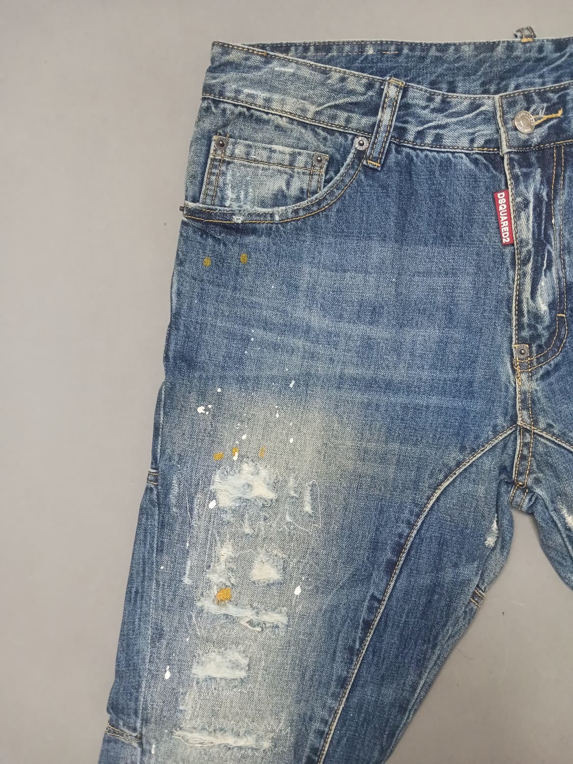 [34] 디스퀘어드2 스티치 디스덧댐 바이커진 청바지 상품이미지2