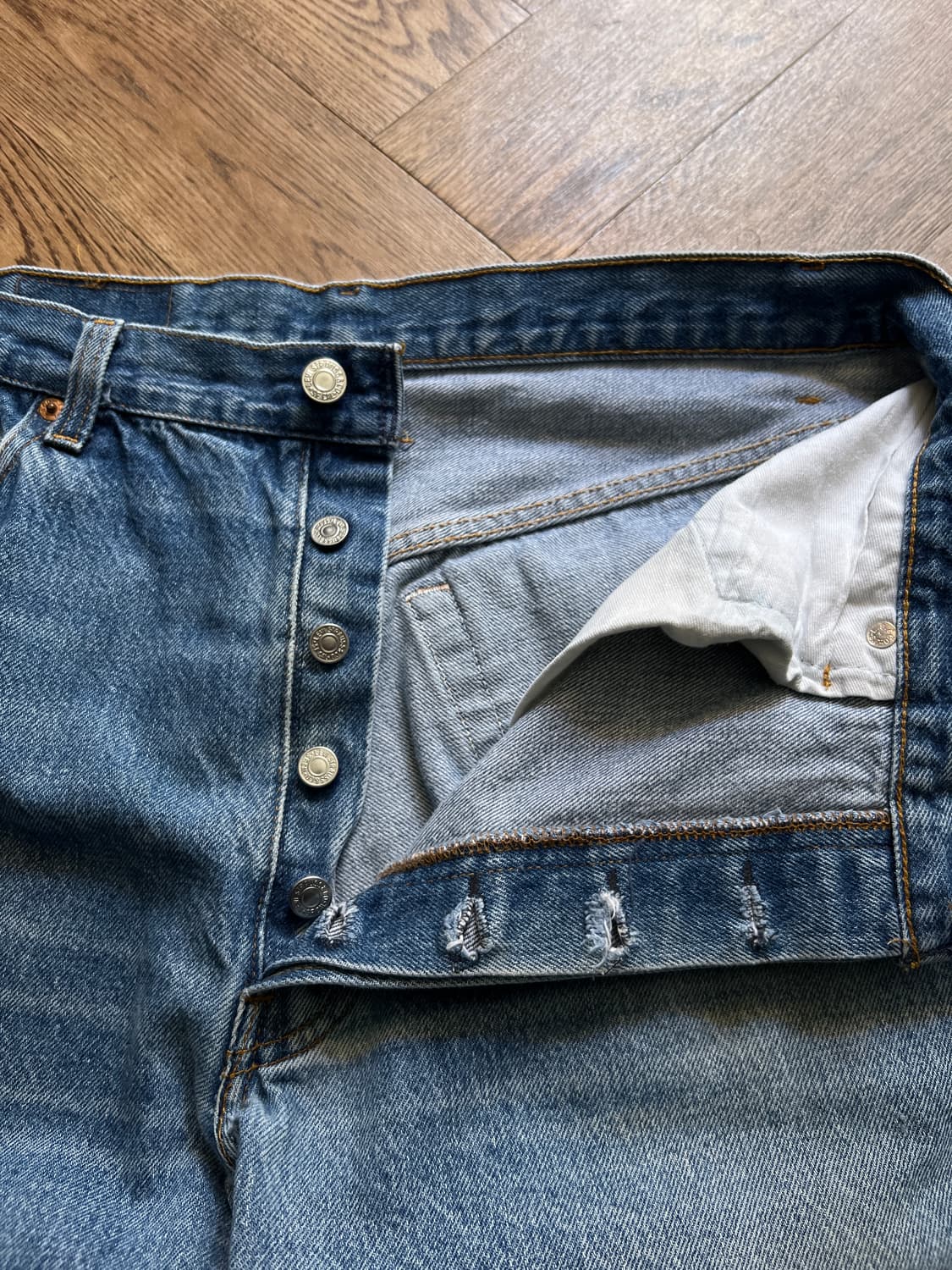 [38]80's 리바이스 501XX USA Made 데님 팬츠 S34 상품이미지3