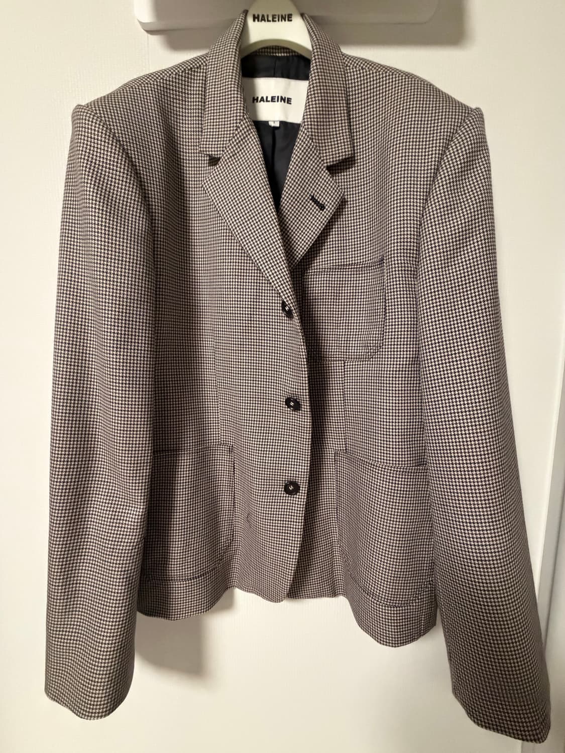 알렌느 체크 블레이져 1사이즈 판매 상품이미지1