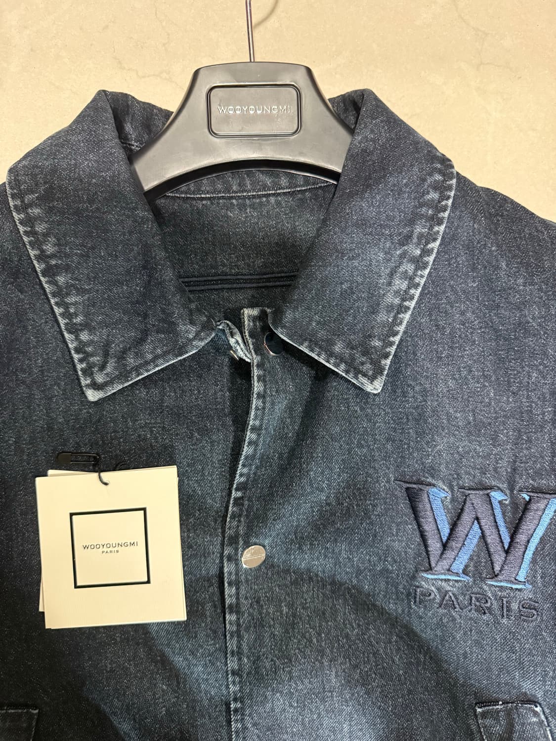 우영미 데님 바시티 자켓 48사이즈 상품이미지3