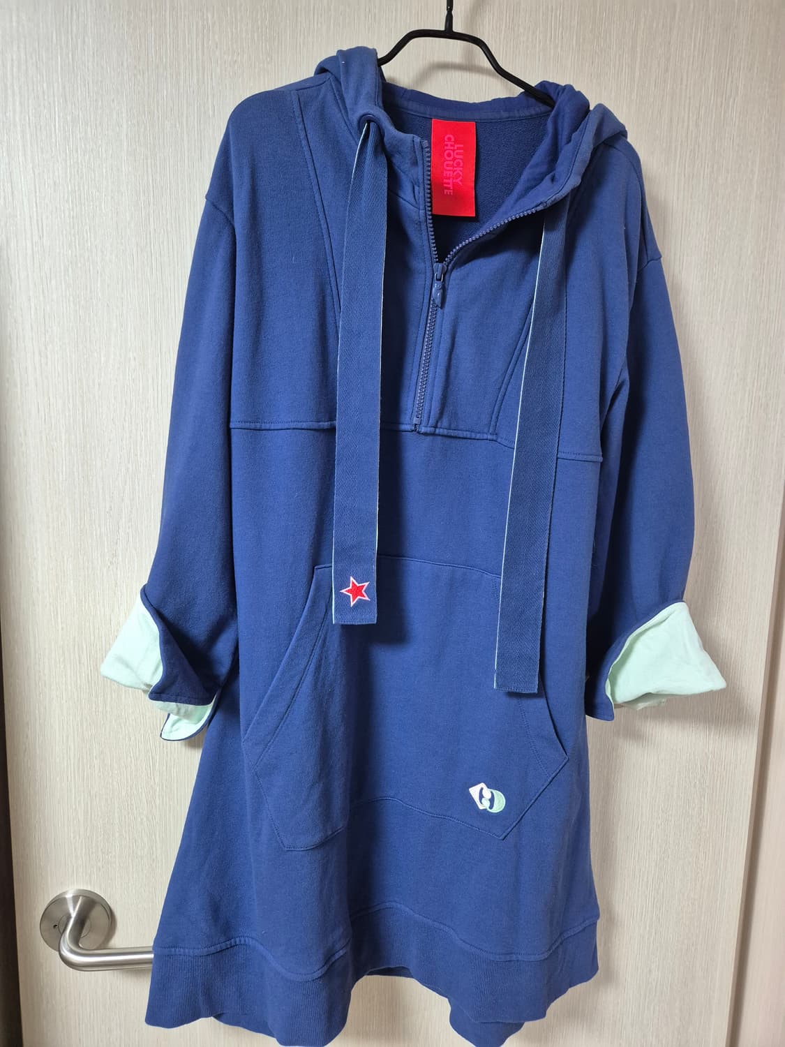 럭키슈에뜨  후드 원피스 반집업 후드 36 상품이미지2