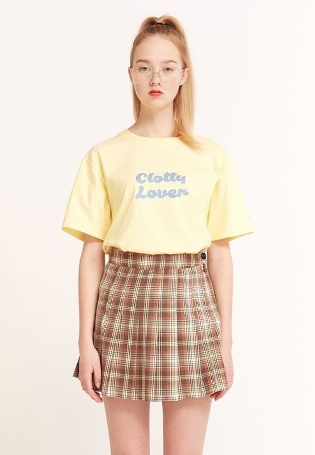 클로티 체크 테니스 미니 스커트 s사이즈 상품이미지1