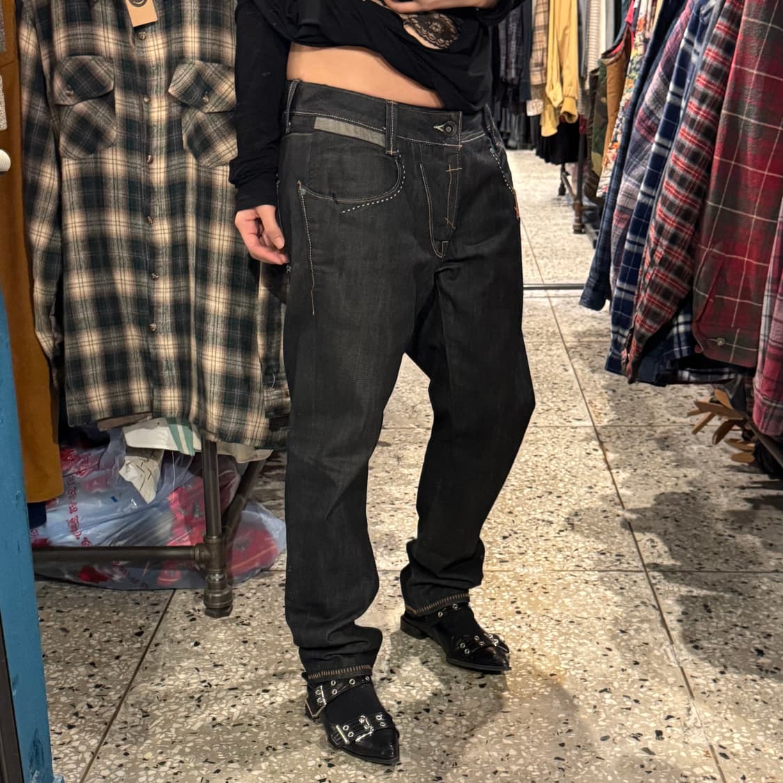 Levi's copper 리바이스 쿠퍼 생지 워싱 데님 팬츠 상품이미지2