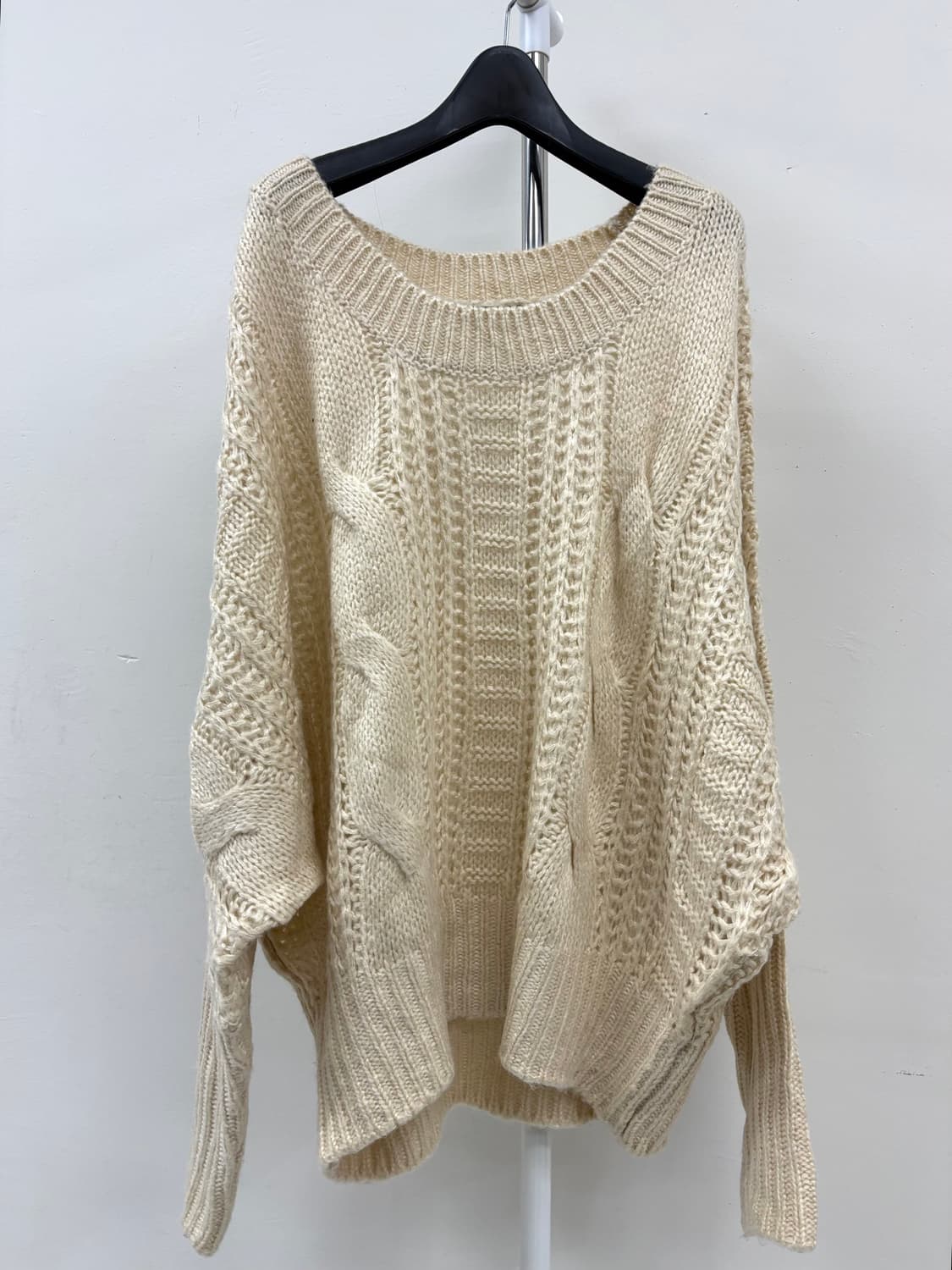 빈티지 아이보리 니트 스웨터 상품이미지4