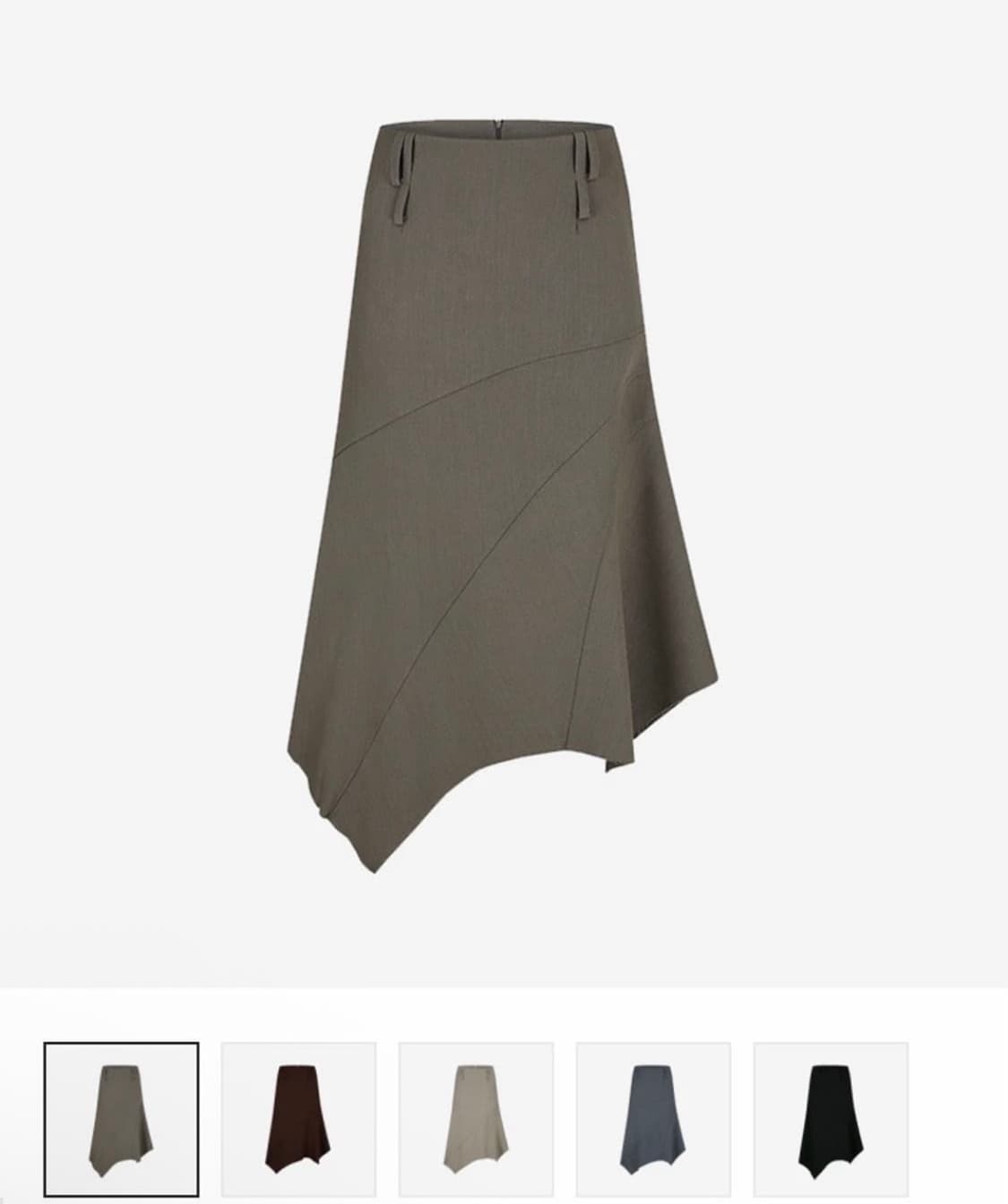 카시코) Paneled Gored Skirt GR M 상품이미지1