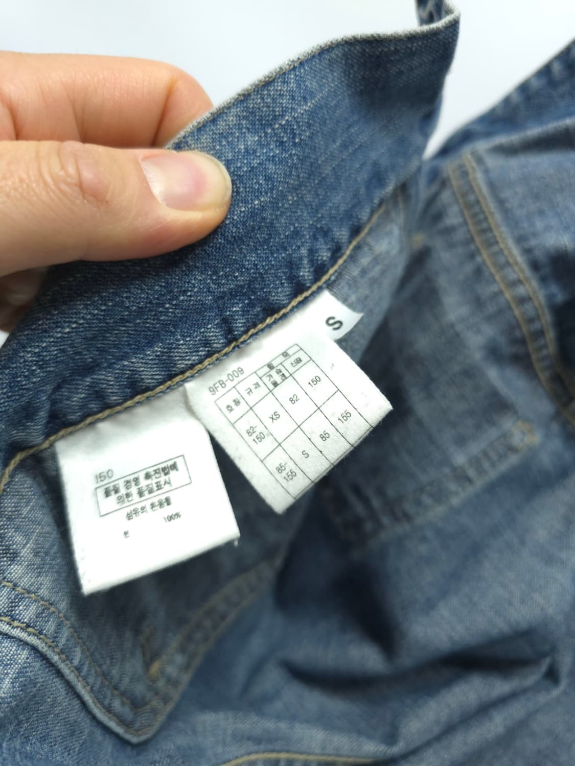 베네통 빈티지 워싱 데님 자켓(메이드인이태리,55사이즈) 상품이미지8