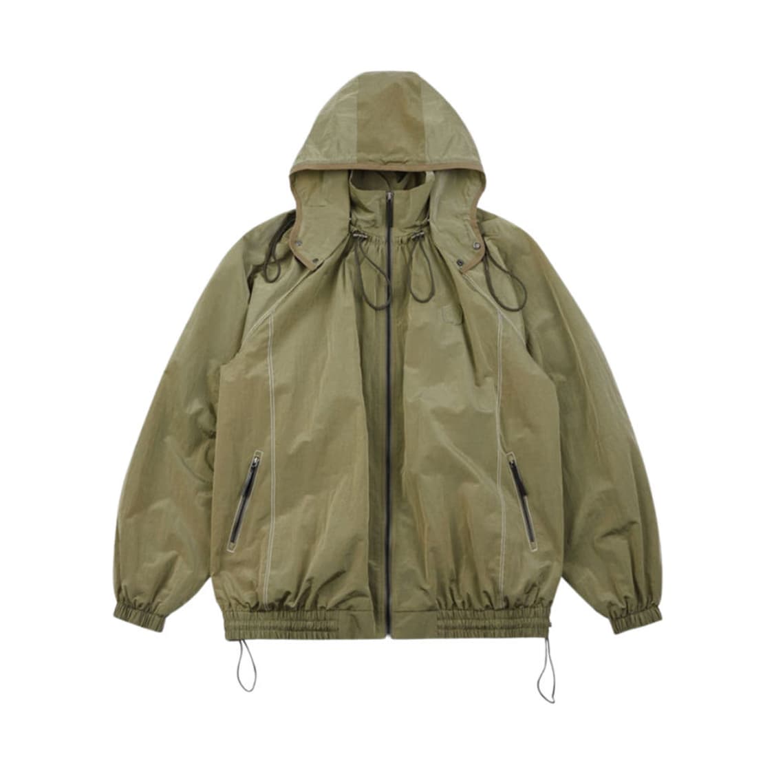 아더에러 스컬프처 로고 트랙 집업 카키 a1 사이즈 상품이미지1