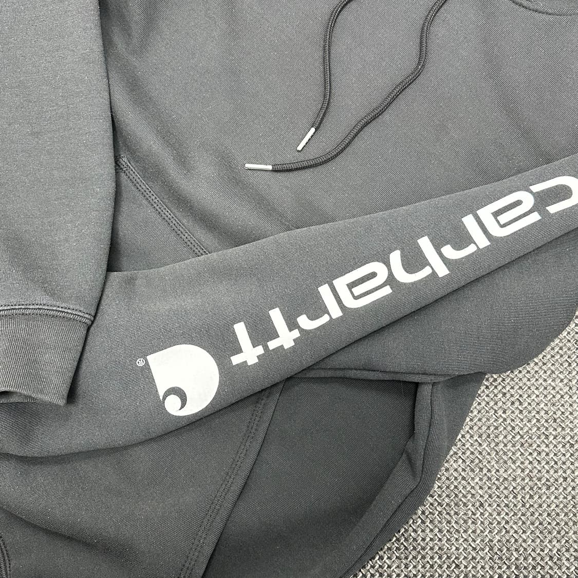 칼하트 오리지널핏 빈티지 블랙 후드티 M 상품이미지6