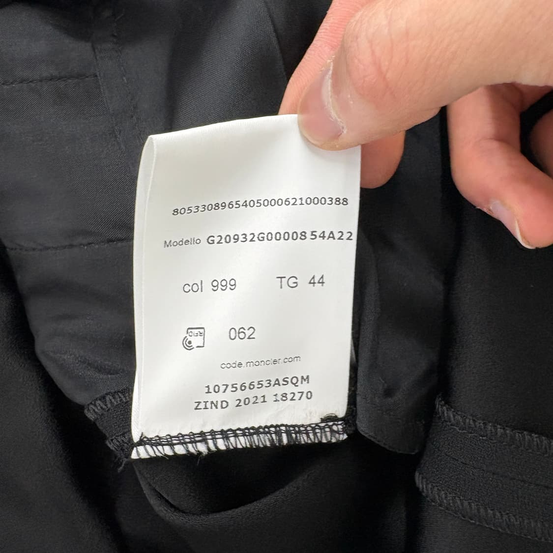 몽클레어 블랙 하이넥 라인 원피스 여성 XL 상품이미지8