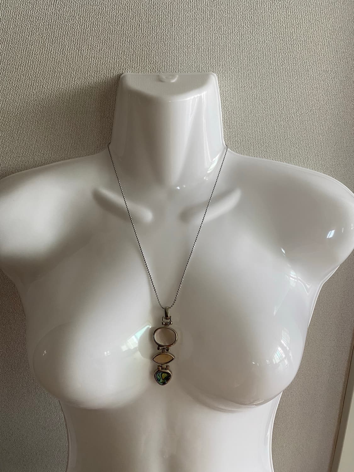 18k 도금 앤틱 자개 목걸리 빈티지 상품이미지4