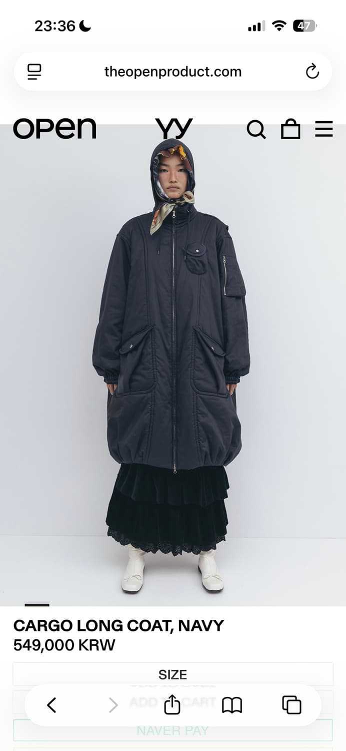 오픈와이와이 봄버 롱자켓 상품이미지1