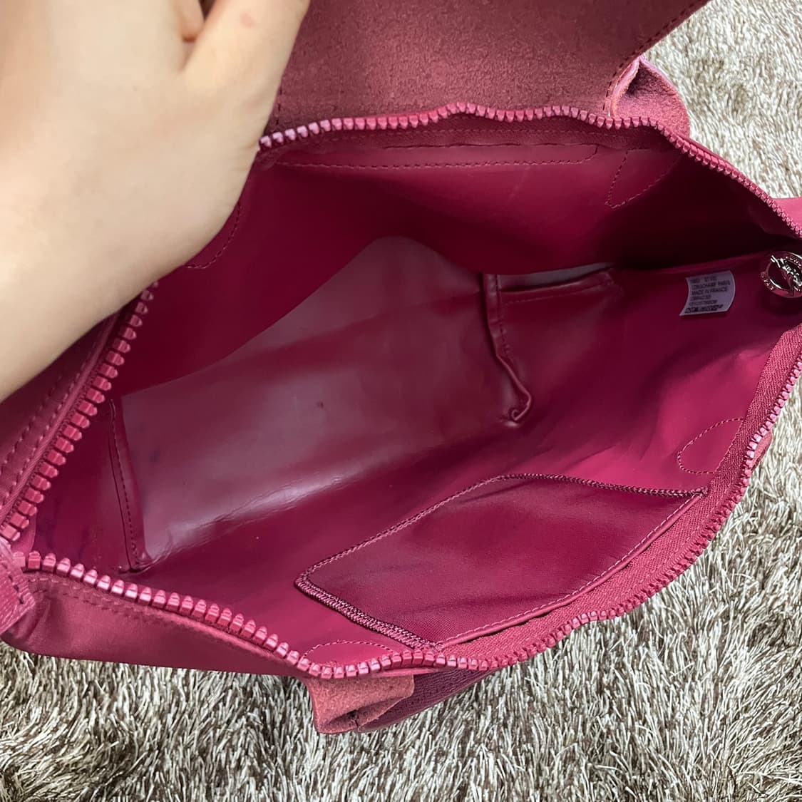 롱샴 Longchamp 르 플리아쥬 네오 버건디 토트백 M  상품이미지8