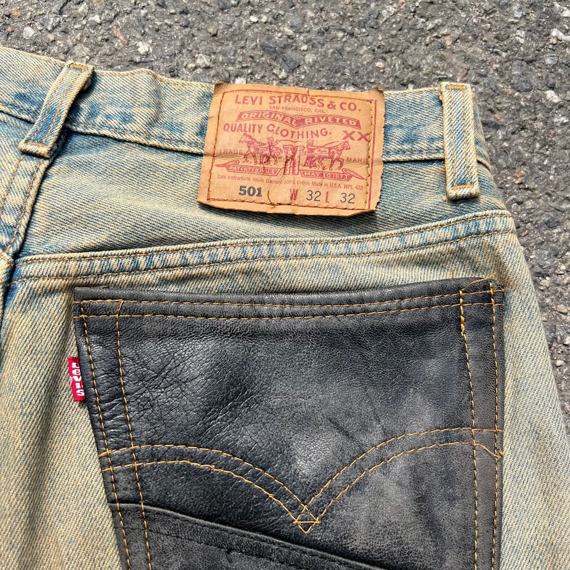 90‘s 리바이스 그런지 커스텀 501 데님 팬츠 상품이미지10