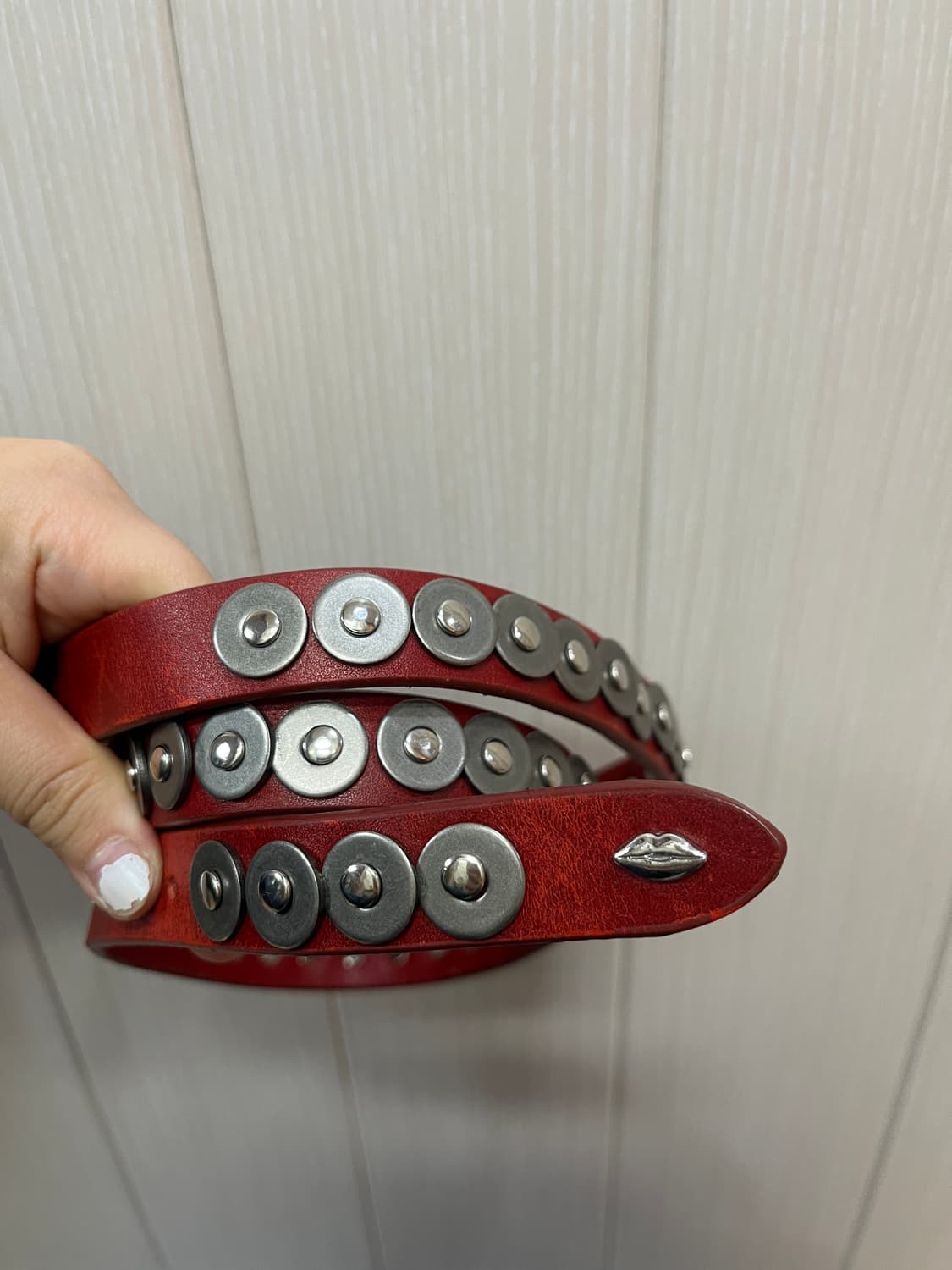 스터드 레더  벨트 상품이미지2