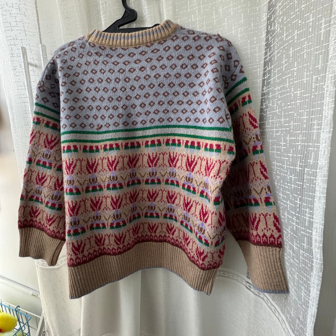 에스닉 노르딕 감성패턴 니트 귀여워요 상품이미지3