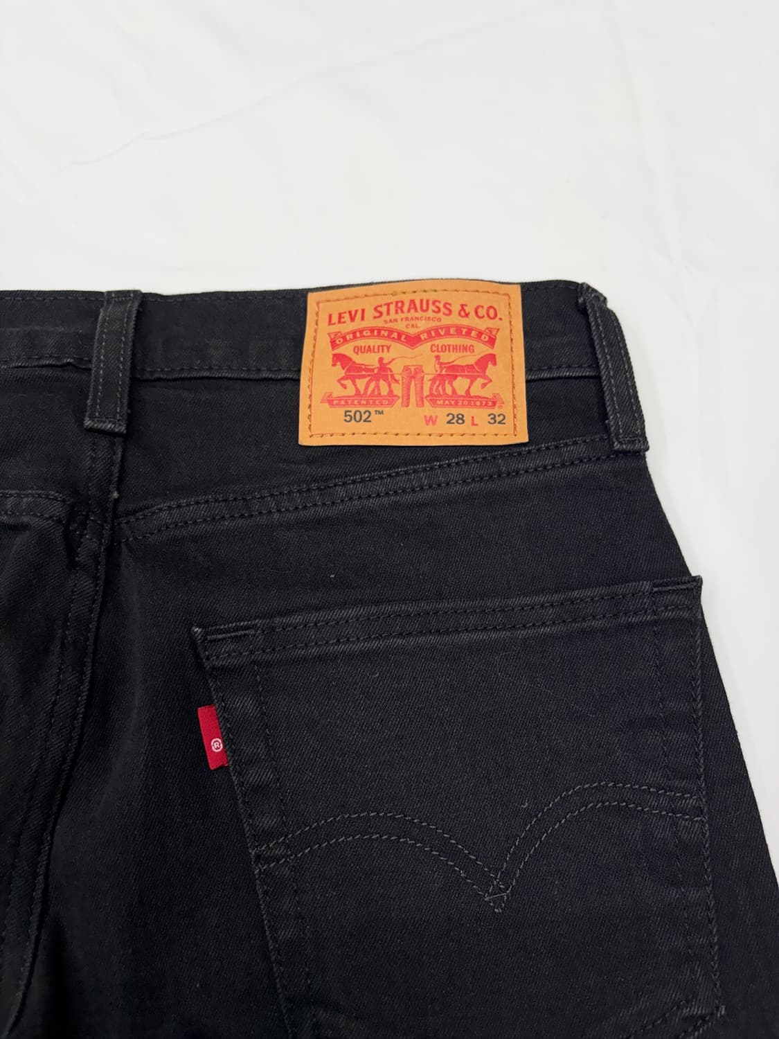  Levis 리바이스 502 블랙 데님 흑청바지 상품이미지5